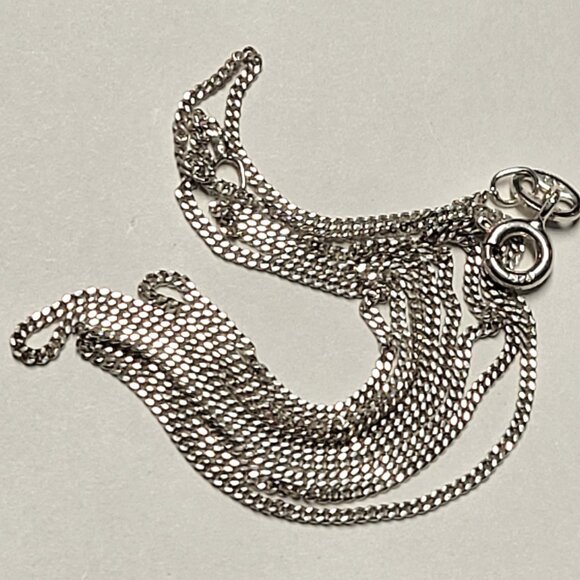 Mens 19 inch Sterling Silver Necklace 925 Italy Sterling Silver Chain 49cm - Picture 7 of 14